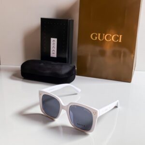 Gucci White 52 Sunglasses