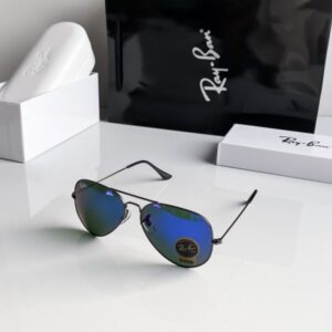 RAYBAN BLACK BLUE MERCURY 3025 SUNGLASSES