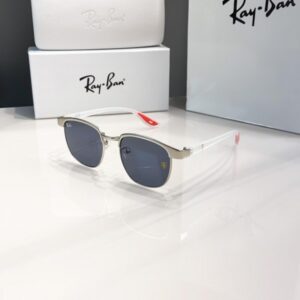 Rayban white black red 03