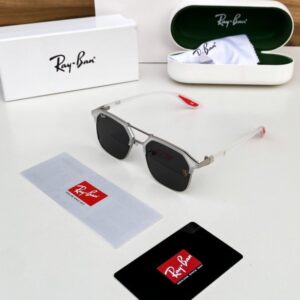Rayban04 ice black red