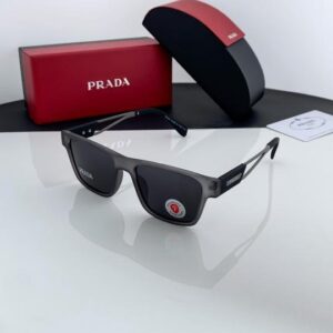 Prada Grey Black 144 Sunglasses