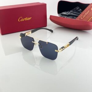 Cartier Gold Black 3120 Sunglasses