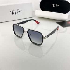 RAYBAN SILVER BLUE SHADED 10 SUNGLASSES