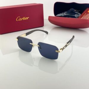 Cartier Gold Black 3116 Sunglasses