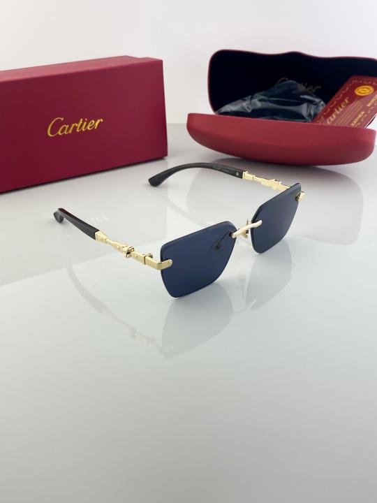 Cartier Gold Black 61 Sunglasses - Image 2