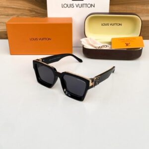 Louis Vuitton Gold Black 65N Sunglasses