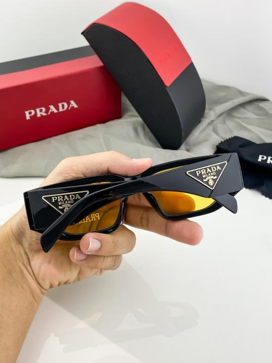 Prada Yellow 09ZS Sunglasses - Image 4