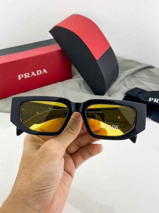 Prada Yellow 09ZS Sunglasses - Image 3